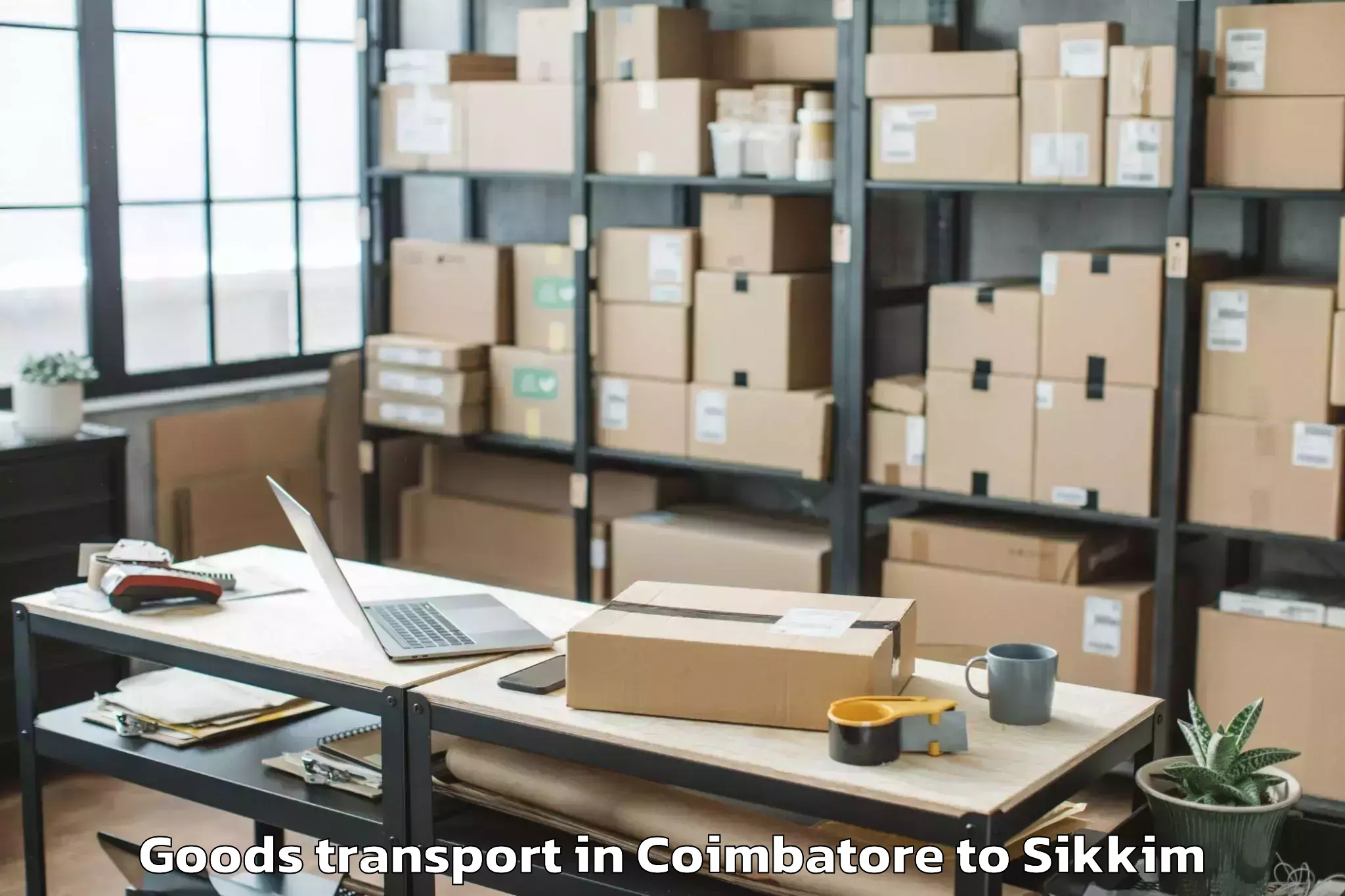 Book Coimbatore to Vinayaka Missions Sikkim Unive Goods Transport Online